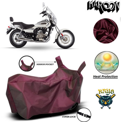 AUTOCAD Waterproof Two Wheeler Cover for Bajaj(Avenger 160 Street, Maroon)