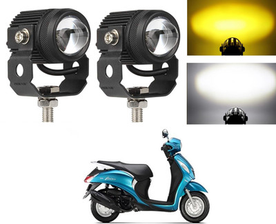 PECUNIA Side LED Indicator Light for Yamaha Fascino(White, Amber)