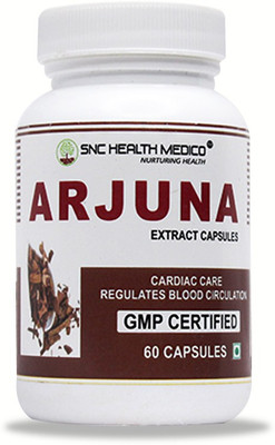 SNCHEALTHMEDICO Arjuna Extract- Helps to Maintain a Healthy Heart while Helping Keep Diabetes(60 Capsules)