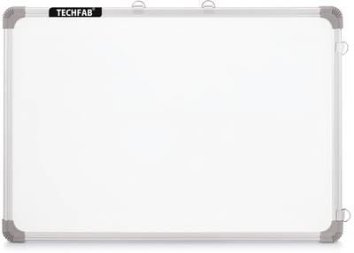 Techfab Non Magnetic Whiteboard 3X4 ft one Side White Marker and Other Side Green Chalk Board Surface Green, White board  (90 cm x 120 cm)