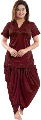 OZED Women Nighty Set(Brown)