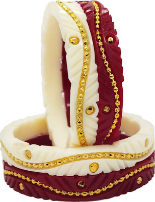 TANVI J Plastic Gold-plated Shakha Pola(Pack of 2)