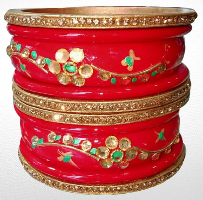 RADHIKAA FASHIONS Lac Bangle Set(Pack of 10)