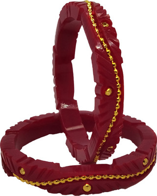 TANVI J Plastic Gold-plated Shakha Pola(Pack of 2)