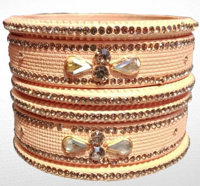 RADHIKAA FASHIONS Lac Crystal Bangle Set(Pack of 6)