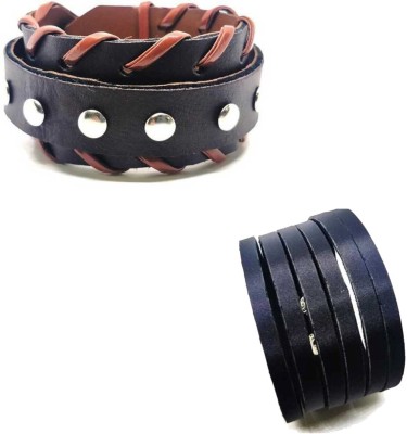 KJ Verma Leather Cuff(Pack of 2)