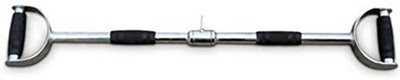Dinetic Imported Pro-Grip Straight LAT Bar Multi-training Bar(Silver, Black)
