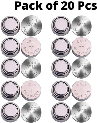 TONSY LR44 / AG13 / 357A / A76 / SR44 1.5v Button Cell  - Pack Of 20   Battery(Pack of 20)