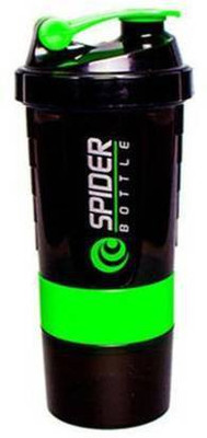 mobfast 500 ml Plastic Shaker(Pack of 1, Green)