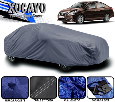 XOCAVO Car Cover For Nissan Sunny (With Mirror Pockets)(Grey)