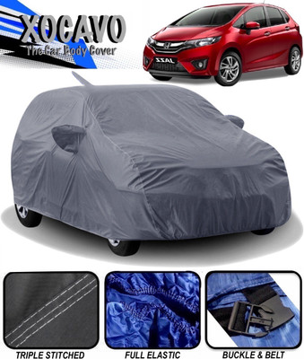 XOCAVO Car Cover For Honda Jazz (With Mirror Pockets)(Grey)