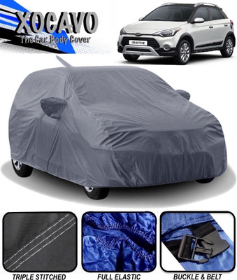 XOCAVO Car Cover For Hyundai i20 Active (With Mirror Pockets)(Grey)