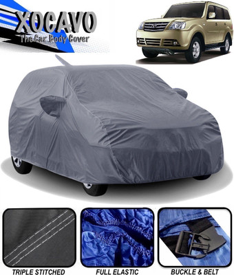 XOCAVO Car Cover For Tata Sumo Grande MK II (With Mirror Pockets)(Grey)