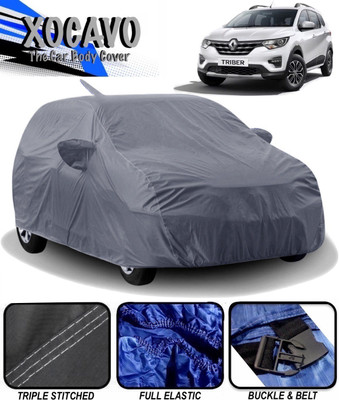 XOCAVO Car Cover For Renault Triber (With Mirror Pockets)(Grey)