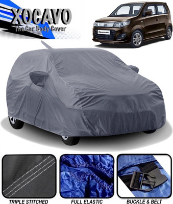 XOCAVO Car Cover For Maruti Suzuki Wagon R 1.0 (With Mirror Pockets)(Grey)