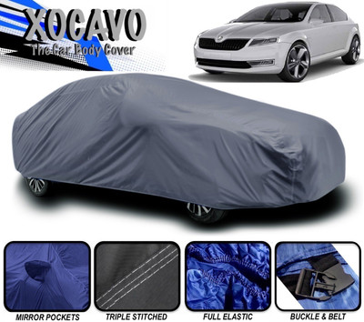XOCAVO Car Cover For Skoda Laura (With Mirror Pockets)(Grey)