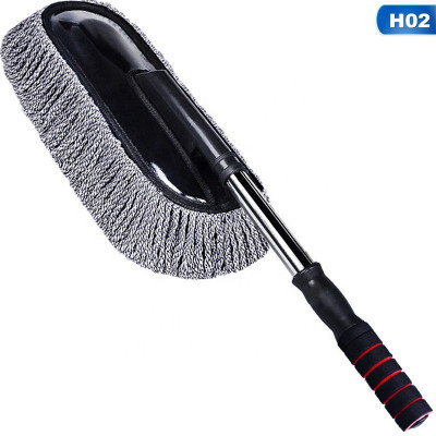 ONNDEMAND Car Cleaning Brush Mop Adjustable Car Duster Wet and Dry Duster Wet and Dry Duster Vehicle Interior Cleaner(1 L)