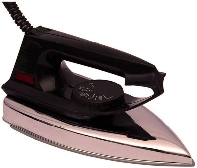 LE - EASE LITE D-55 Iron Non Stick Coated ideal for your Home it use 750W of energy to effectively Remove tough creases so that you get wrinkle-free clothes its Ergonomic Handle gives you a secure grip for a convenient ironing experience And easy to carry In Traveling Bag 7500 W Dry Iron(Black)