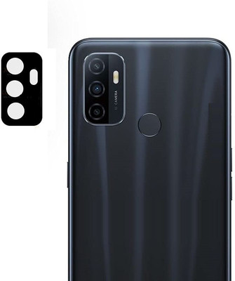 VOSKI Back Camera Lens Glass Protector for Oppo A53 Edge to Edge 5D Camera Lens Real Glass Protector 9H Hardness Flash Cut(Pack of: 1)