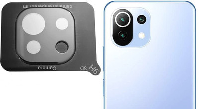 ELEF Back Camera Lens Glass Protector for Xiaomi Mi Lite Edge to Edge 5D Camera Lens (Real Glass) Protector 9H Hardness Flash Cut(Pack of: 1)