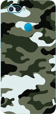 Jeeva Creation Oppo A12 Mobile Skin(Ultra Super Military Winter Camouflage With High Matte Finish.)