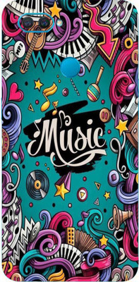Jeeva Creation Oppo A12 Mobile Skin(Ultra Super Music Graffiti With High Matte Finish.)