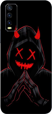 Jeeva Creation Vivo Y20G Mobile Skin(Ultra Super Black Devil With High Matte Finish.)