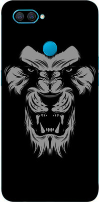 Jeeva Creation Oppo A12 Mobile Skin(Ultra Super Black Lion With High Matte Finish.)