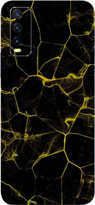 Jeeva Creation Vivo Y20G Mobile Skin(Ultra Super Black Abstract With High Matte Finish.)