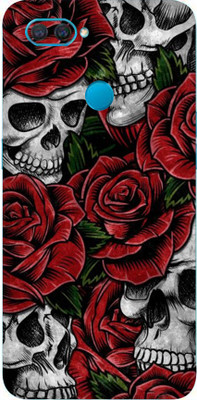 TJ CREATION OPPO A12, oopo a12 Mobile Skin(Ultra Super Roses And Skulls With High Matte Finish., Mobile Skin (Back+Side+Camera))