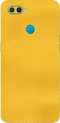 Jeeva Creation Oppo A12 Mobile Skin(Ultra Super Yellow Carbon Fiber With High Matte Finish.)