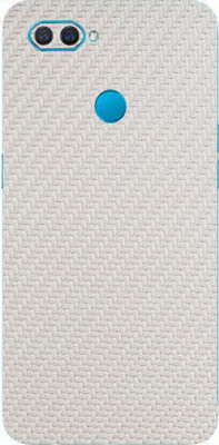 TJ CREATION OPPO A12, oopo a12 Mobile Skin(Ultra Super White Carbon Fiber With High Matte Finish., Mobile Skin (Back+Side+Camera))