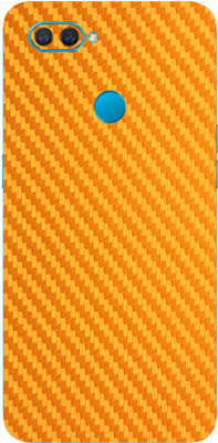 TJ CREATION OPPO A12, oopo a12 Mobile Skin(Ultra Super Golden Carbon Fiber With High Matte Finish., Mobile Skin (Back+Side+Camera))