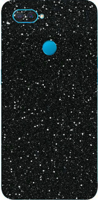 Jeeva Creation Oppo A12 Mobile Skin(Ultra Super Black Glitter With High Matte Finish.)