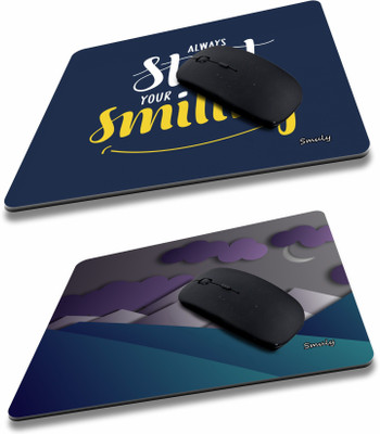 SMULY Printed Designer Anti Skid, Thick Non-Slip Rubber Base Mouse Pad COMBO PACK OF 2Compatible with Computer, Laptops, PC, Home & Office Mousepad HD Quality Non Slip Base Mousepad(Multicolor) SMULY Printed Designer Anti Skid, Thick Non-Slip Rubber Base Mouse Pad COMBO PACK OF 2Compatible with Computer, Laptops, PC, Home & Office Mousepad HD Quality Non Slip Base Mousepad(Multicolor)