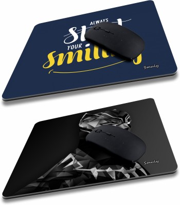 SMULY Printed Designer Anti Skid, Thick Non-Slip Rubber Base Mouse Pad COMBO PACK OF 2Compatible with Computer, Laptops, PC, Home & Office Mousepad HD Quality Mousepad(Multicolor4)