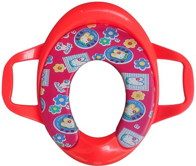 ocean count Cushion Potty Seat, Toilet Seat with Handle for Kids Potty Seat(Red)