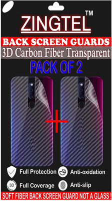 ZINGTEL Back Screen Guard for ONEPLUS CPH2469 (3D Carbon Fiber Finish)(Pack of 2)
