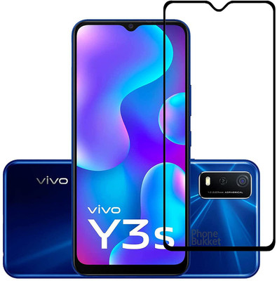 MOBICUBE Tempered Glass Guard for Vivo Y3s(Pack of 1)