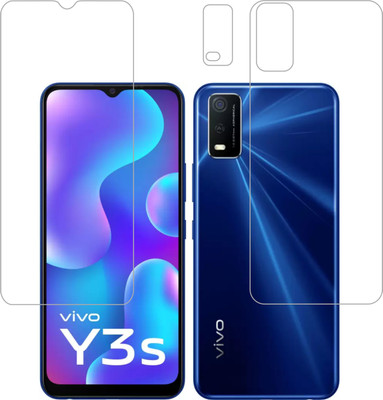 Vatsin Front and Back Screen Guard for ViVO Y3s 2021(Pack of 3)