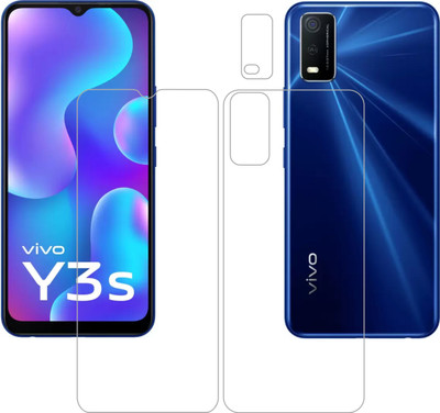 Ten To 11 Front and Back Screen Guard for ViVO Y3s 2021(Pack of 3)