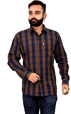 sp enterprise Men Geometric Print Casual Blue Shirt