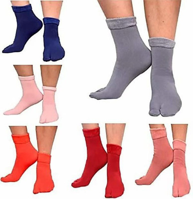 VIPUN Women Solid Ankle Length(Pack of 6)