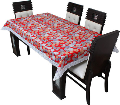 DPA Collection Printed 6 Seater Table Cover(Multicolor, PVC)