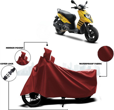 AUTOCAD Waterproof Two Wheeler Cover for Aprilia(SR 125, Maroon)
