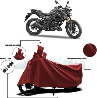 AUTOCAD Waterproof Two Wheeler Cover for Honda(CB Hornet 160R, Maroon)