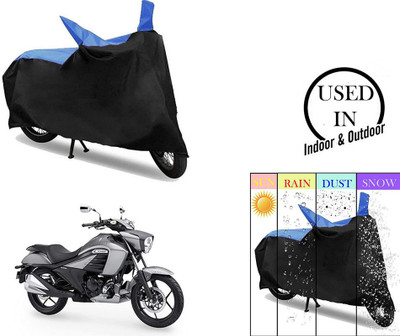 Mdstar Waterproof Two Wheeler Cover for Suzuki(intruder 150, Black)