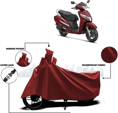 KRYB Waterproof Two Wheeler Cover for Honda(Activa 125, Maroon)