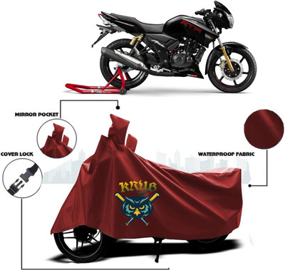 AUTOCAD Waterproof Two Wheeler Cover for TVS(Apache RTR 180, Maroon)