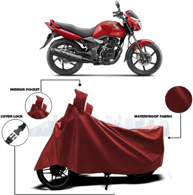 AUTOCAD Waterproof Two Wheeler Cover for Honda(CB Unicorn, Maroon)